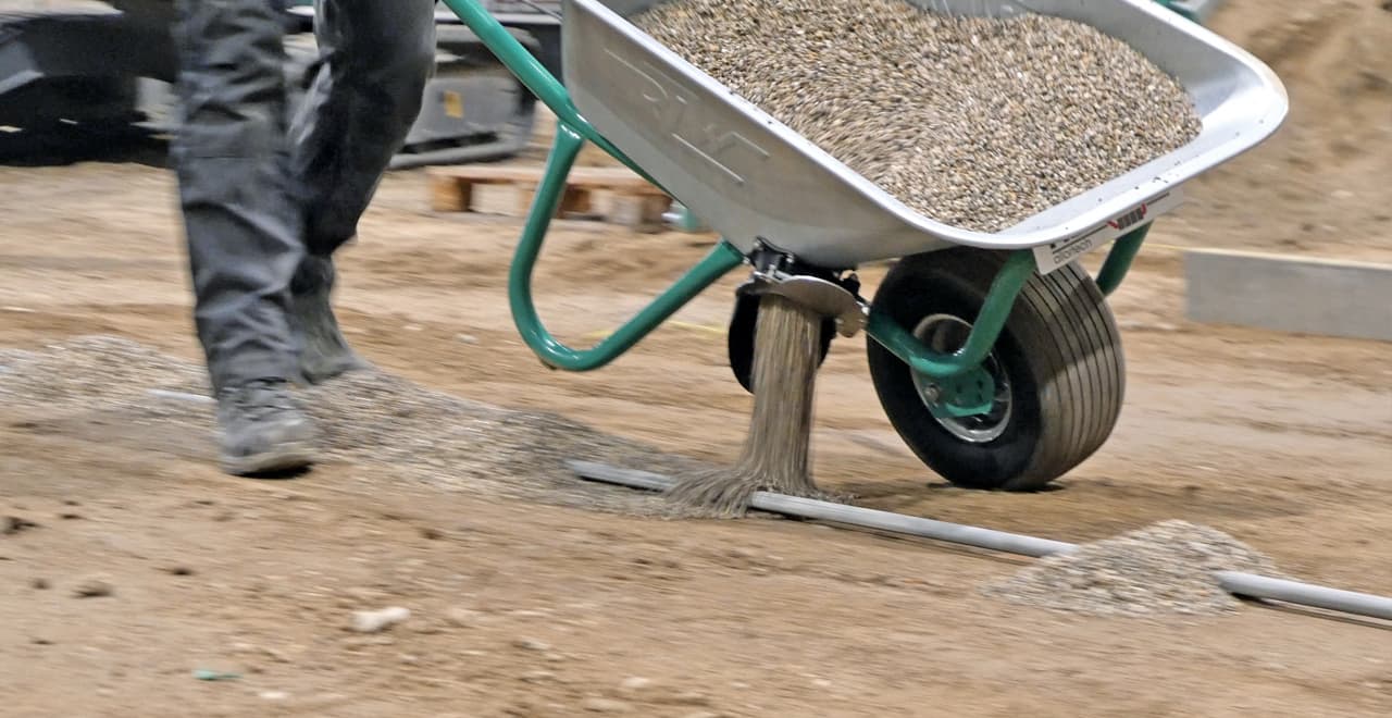 Schubkarre mit Dosier-Funktion